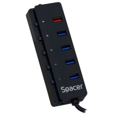 HUB 4x USB 3.0, 1 port USB quick charge