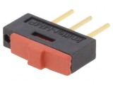 Comutator glisant SPDT ON-ON 0,3A/24VAC 0,5A/12VDC