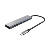 TRUST HALYX FAST USB-C HUB &amp;amp; CARD READER &amp;quot;24191&amp;quot; (timbru verde 0.8 lei)