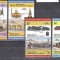 Union Island 1984 Trains, Railways, 4 pair, MNH G.356