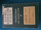 Istoria literaturii italiene Francesco de Sanctis