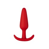 Dop Anal Thiago Buttplug Small, Silicon, Rosu, 8.4 cm, Mokko Toys, Good Vibes