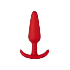 Dop Anal Thiago Buttplug Small, Silicon, Rosu, 8.4 cm, Mokko Toys, Good Vibes