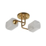 Lustra Klausen Sly PL2 Essential 2xE27 Cupru si Alb 18x35x20cm Corp Iluminat Design Clasic pentru Dormitor Living Eleganta si Confort Vizual