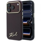 Husa MagSafe pentru Apple iPhone 18 Pro Max / 17 Pro Max, Karl Lagerfeld, Saffiano Small Script Metal Logo, Visinie