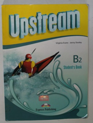 UPSTREAM , INTERMEDIATE by VIRGINIA EVANS and JENNY DOOLEY , B2, STUDENT &amp;#039;S BOOK , 2014 foto