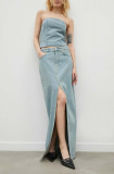 Won Hundred fustă din denim maxi, drept 2880-15144