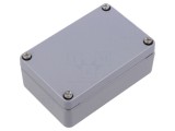 Carcasă universală gri din aluminiu - 64mm x 98mm x 34mm, IP66
