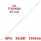 Bareta led , Televizor LG 42 inch , 1 bareta cu 64 led-uri