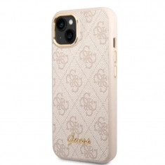 Husa Guess PC/TPU 4G Metal Camera Outline pentru iPhone 14 Plus Pink