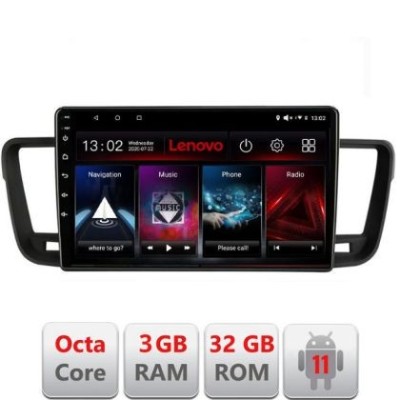 Navigatie Peugeot 508 D-5637 Octa Core cu Android Radio Bluetooth Internet GPS WIFI DSP 3+32 GB 4G KIT-5637+EDT LENOVO LITE CarStore Technology foto