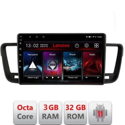 Navigatie Peugeot 508 D-5637 Octa Core cu Android Radio Bluetooth Internet GPS WIFI DSP 3+32 GB 4G KIT-5637+EDT LENOVO LITE CarStore Technology