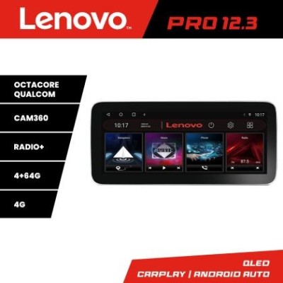 Navigatie vw multivan 2003-2015 K-multivan Lenovo PRO 4+64 12.3 inch qled android 4G DSP gps internet CarStore Technology foto
