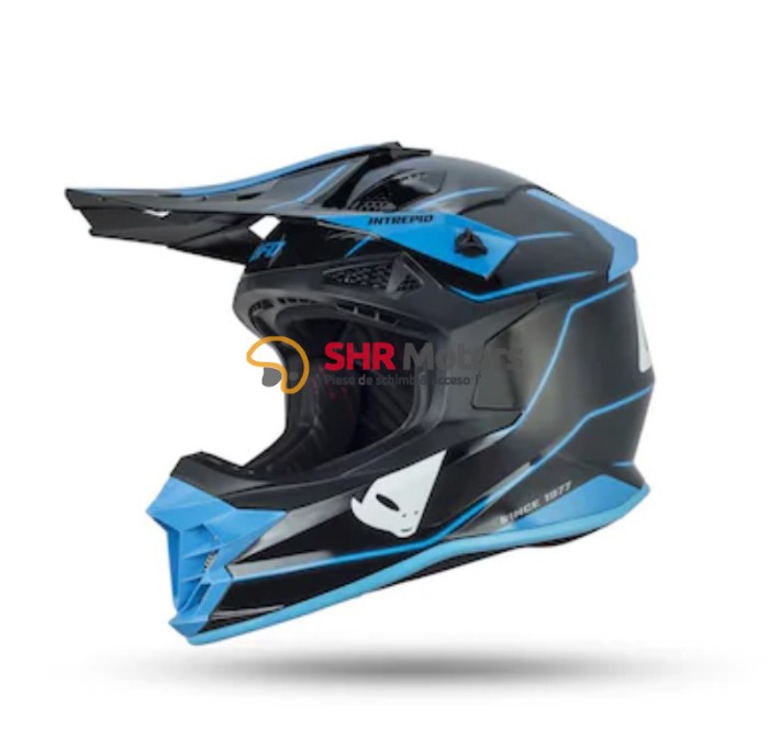 Casca cross Ufo Plast Intrepid negru