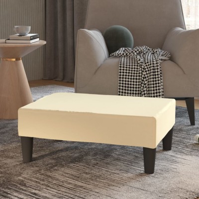 vidaXL Taburet, crem, 78x56x32 cm, piele ecologică 337709 foto