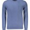 Pulover barbati, cu mini logo brodat, Regular fit, albastru deschis, M