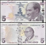 Turcia 2022 - 5 lira, necirculata
