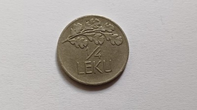 Albania- &amp;frac14; lek 1927 foto