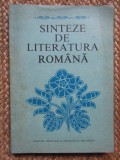 Viorel Alecu - Sinteze de literatura romana