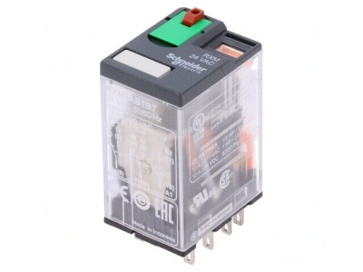 Releu Electromagnetic DPDT 24VAC 12A foto