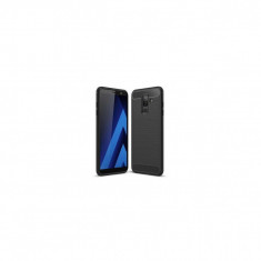 Husa Compatibila cu Samsung Galaxy A6 Plus 2018 - iberry Carbon Negru foto