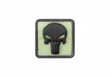 PATCH CAUCIUC - PUNISHER - GLOW BACK