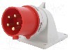 Conector alimentare AC, IEC 60309, IP44, 32A, 400V AC, 5 pini, PCE - 77725-6