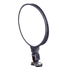 Mini softbox circular 40cm pentru blitz speedlite foto