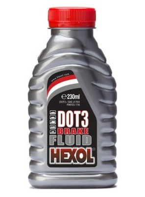 Lichid de frana DOT3 Hexol 230ml foto