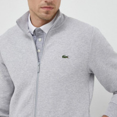 Lacoste bluză bărbați, culoarea gri, uni SH9622-031