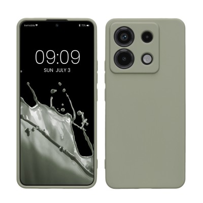 Husa Kwmobile pentru Xiaomi Redmi Note 13 Pro 5G/Poco X6, Verde, Silicon, KWM000020LD003C foto