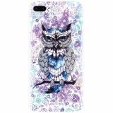 Husa silicon pentru Apple Iphone 8 Plus, Abstract Owl