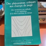 Des phenomenes critiques aux champs de jauge, Une introductiom aux methodes Eet aux applications de la theorie quantique des champs