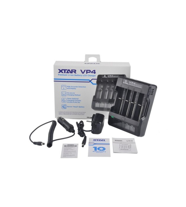 XTAR VP4 IMR incarcator baterii litiu cu 4 canale si ecran LCD
