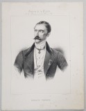 HORACE VERNET , GRAVURA PE METAL , IMP. D&#039; AUBERT et Cie. , MIJLOCUL SEC. XIX