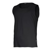 TRICOU BUMBAC FARA MANECI / NEGRU - XL