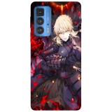 Husa compatibila cu Motorola Edge 20 Lite model Alter Saber Fate Grand Order, Silicon, TPU, Viceversa