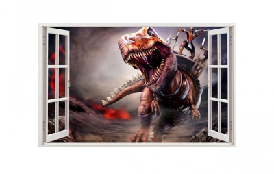 Sticker decorativ cu Dinozauri, 85 cm, 4380ST foto