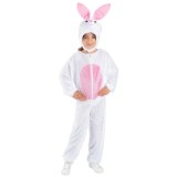 Costum iepuras alb KidMania&reg; pentru copii 115-128 cm 4-6 ani