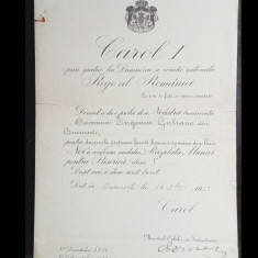 Brevet Carol I 1913 - Medalia Rasplata Muncei pentru Biserica clasa I