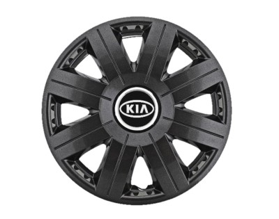 Set 4 capace roti Cosmos Negru R15, pentru gama auto Kia foto