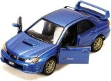 Macheta auto Subaru Impreza WRX STI scara 1:24 albastru