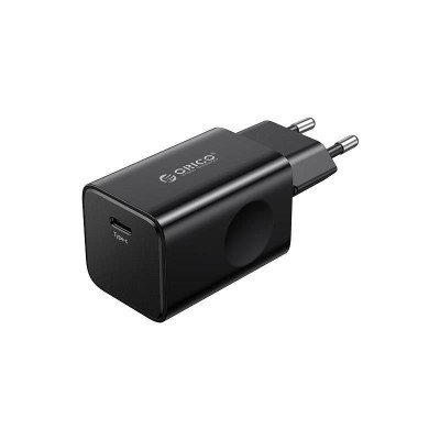 Incarcator retea Orico PT30-C USB TYPE C QC3.0 30W negru PT30-C-EU-BK foto