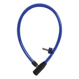 Cablu antifurt Oxford Hoop, 600mm x 4mm, albastru