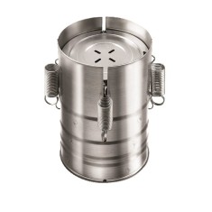 Presa din inox Flippy, pentru preparat sunca presata, cu capac, dimensiune reglabila in 3 trepte, 15 x 15 x 18 cm, argintiu foto