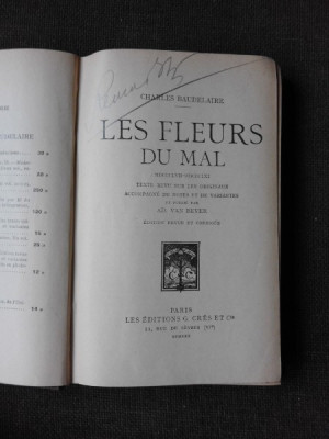 LES FLEURS DU MAL - CHARLES BAUDELAIRE (CARTE IN LIMBA FRANCEZA) foto