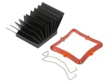 Radiator Extrudat cu Aripioare BGA Negru 30mm x 30mm