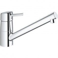 Baterie de bucatarie Grohe Concetto 32659001, 3/8&#039;&#039;, pipa joasa, monocomanda, pivotanta, crom