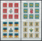 Romania 2008 Mi 6326/29 klb MNH - LP 1816a Insemne heraldice, Nestampilat