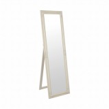 Cumpara ieftin Oglinda podea rama lemn ivoire Malkia 36x126 cm
